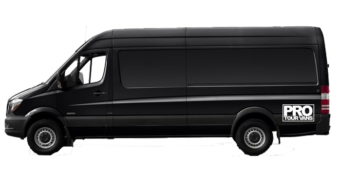 Luxury Black Mercedes Benz Splitter Van